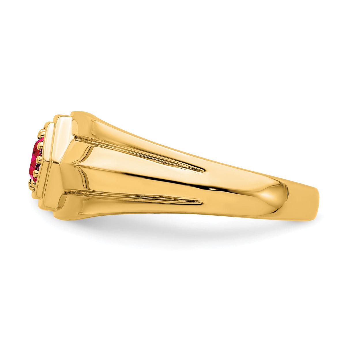 14k Ruby Mens Ring-RM7472