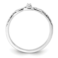 14k White Gold Polished Fancy Diamond Ring-RM8416