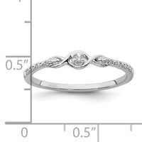 14k White Gold Polished Fancy Diamond Ring-RM8416