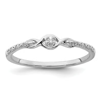 14k White Gold Polished Fancy Diamond Ring-RM8416