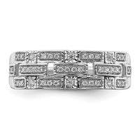 14k White Gold Polished Fancy Diamond Ring-RM8421