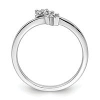 14k White Gold Diamond star bypass Diamond Ring-RM8428