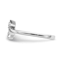 14k White Gold Diamond star bypass Diamond Ring-RM8428