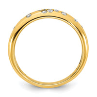 14K Polished Diamond Sprinkle Ring-RM8443