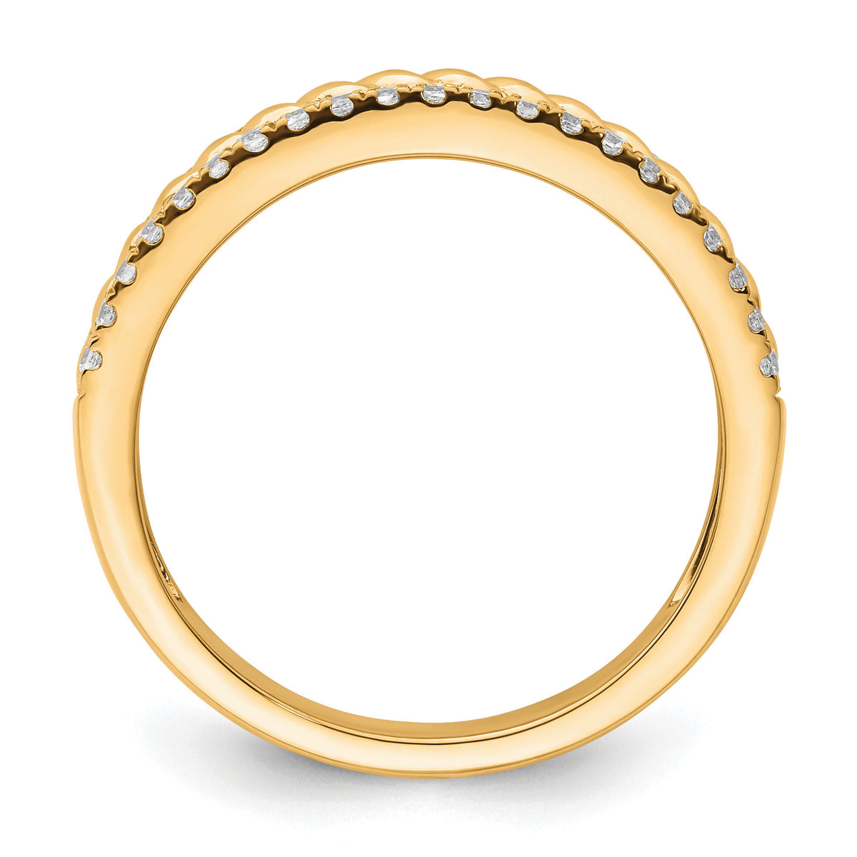 14K Polished Diamond Fashion Ring-RM9397
