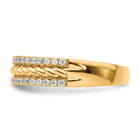 14K Polished Diamond Fashion Ring-RM9397