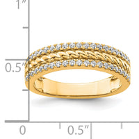 14K Polished Diamond Fashion Ring-RM9397