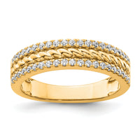 14K Polished Diamond Fashion Ring-RM9397