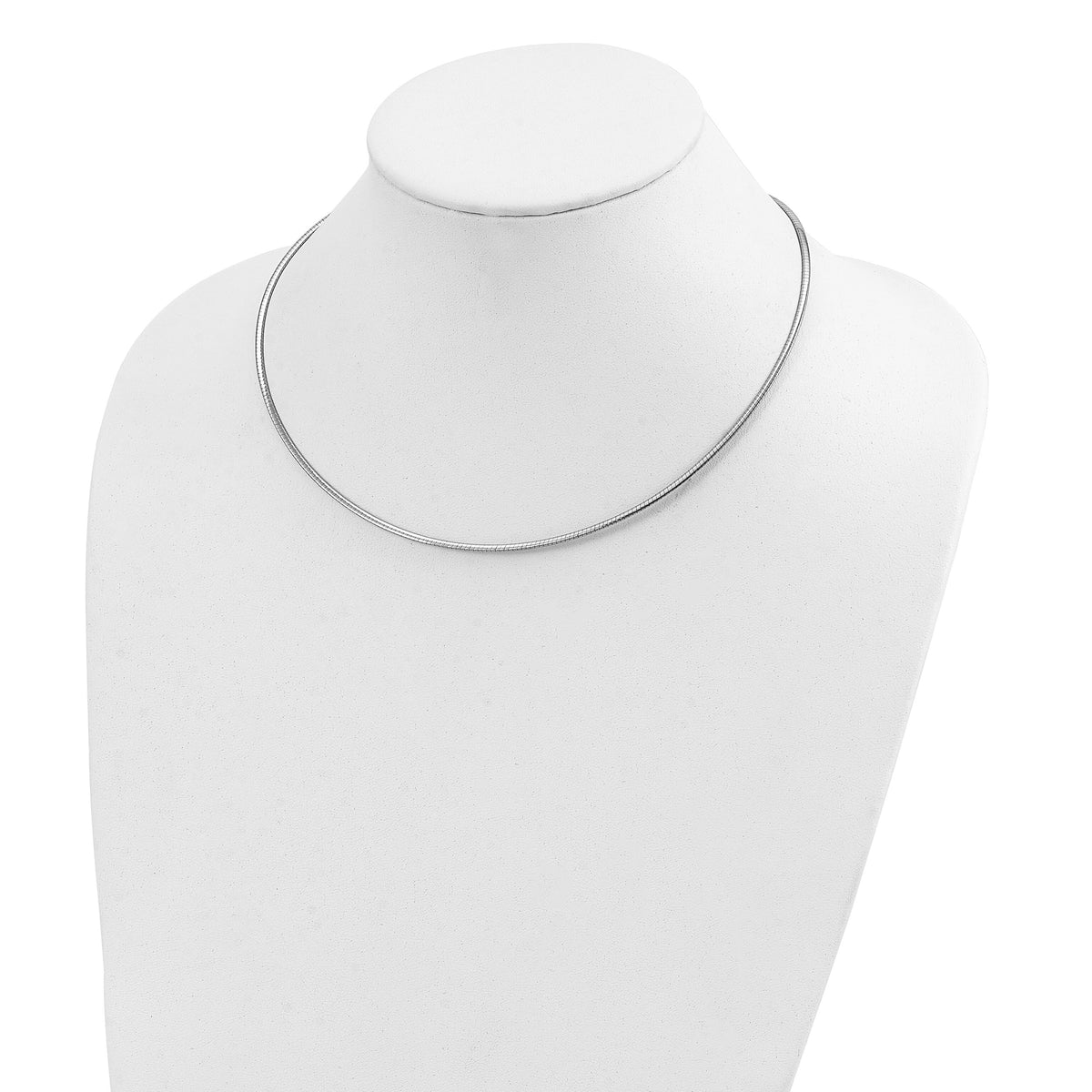 14k Two-tone Reversible 2mm Omega Necklace-ROML2-18