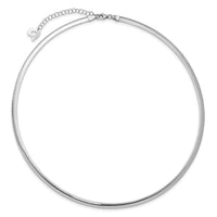 14k Two-tone Lt Reversible 4mm Omega w/extender Necklace-ROML4-18