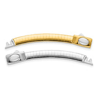 14k 5mm White & Yellow Domed Omega Extender for Necklace-ROMX5