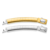 14k 6mm White & Yellow Domed Omega Extender for Necklace-ROMX6