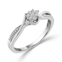 Diamond Fashion Ring 0.1 ct tw 10k White Gold-RP0544A78W0