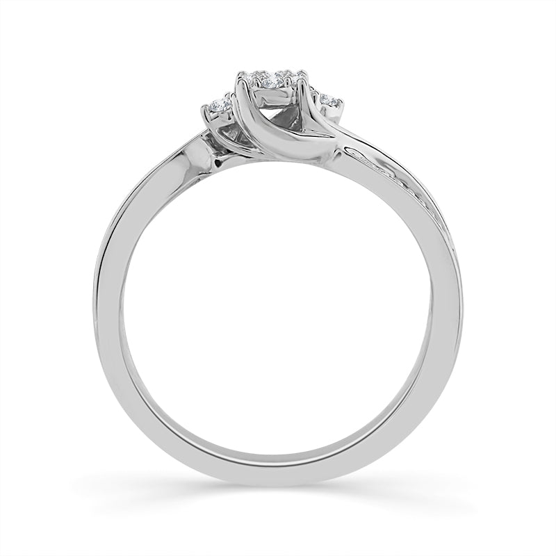 Diamond Fashion Ring 0.1 ct tw 10k White Gold-RP0544A78W0