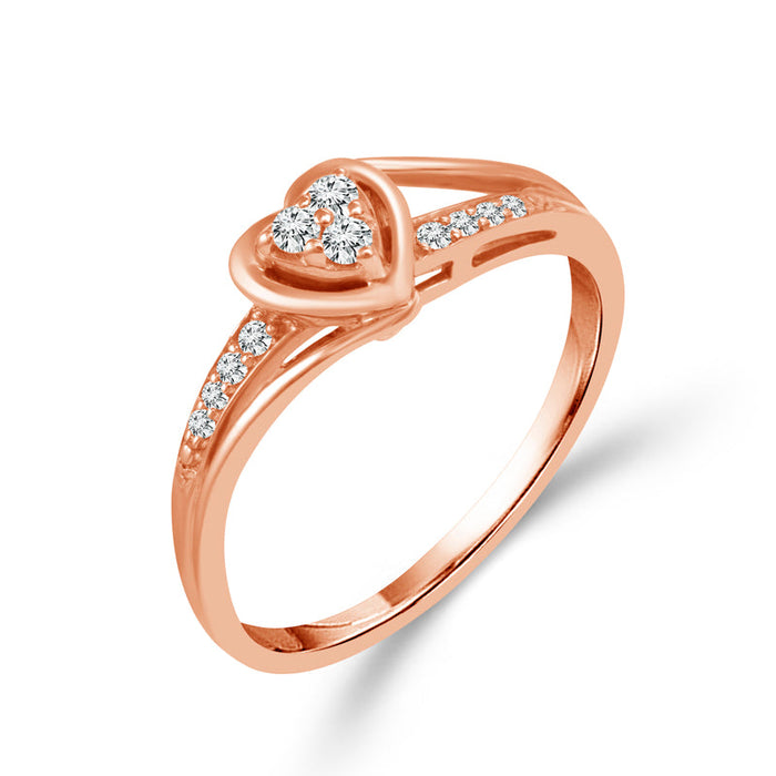 Diamond Fashion Ring 0.10 ct tw 10k Rose Gold-RP0927A78P0