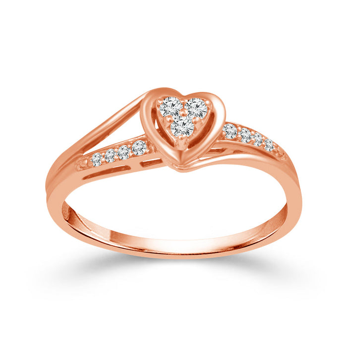 Diamond Fashion Ring 0.10 ct tw 10k Rose Gold-RP0927A78P0