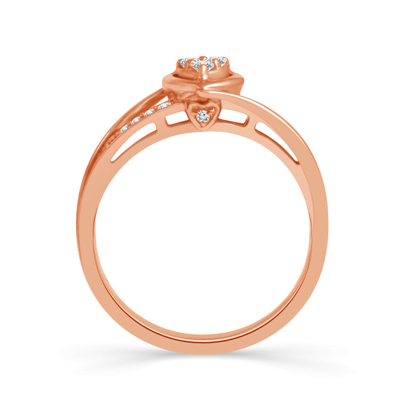Diamond Fashion Ring 0.10 ct tw 10k Rose Gold-RP0927A78P0