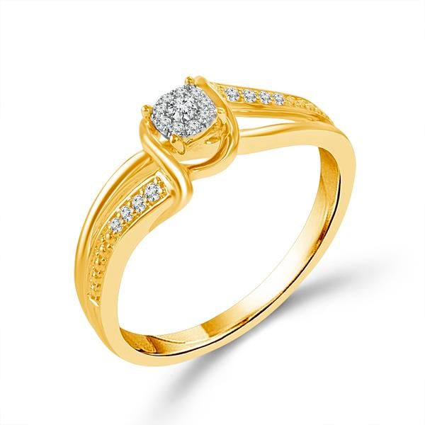 Diamond Fashion Ring 0.1 ct tw 10k Yellow Gold-RP1514A78Y0