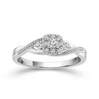Diamond Fashion Ring 0.13 ct tw 10k White Gold-RP1908A78W0