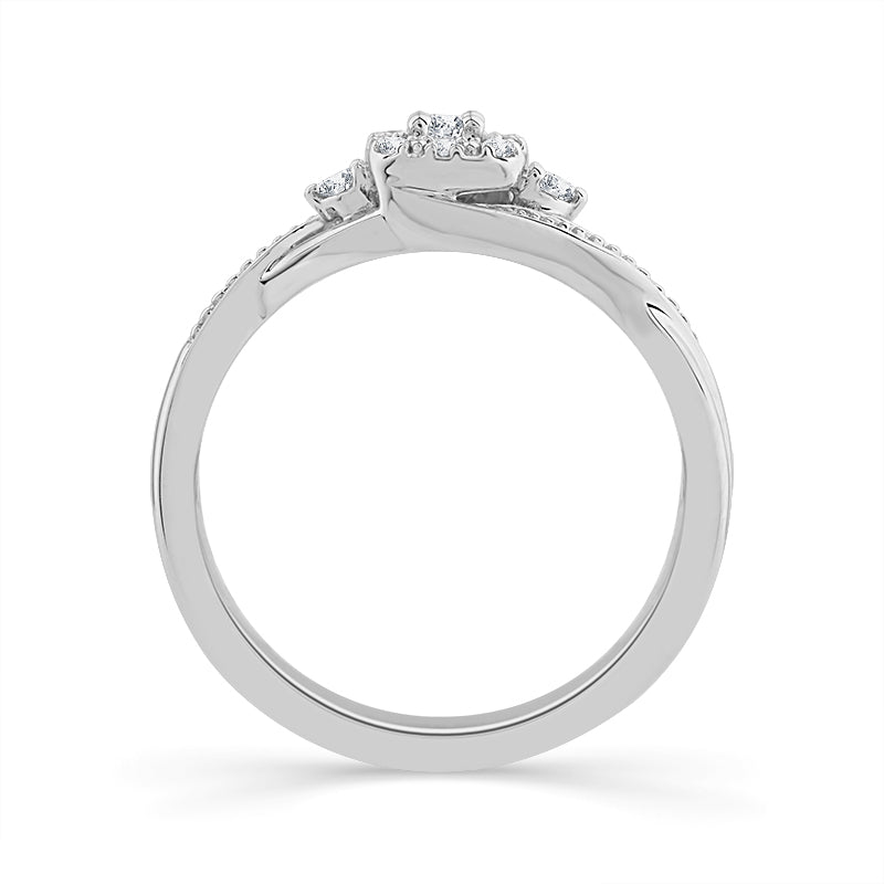 Diamond Fashion Ring 0.13 ct tw 10k White Gold-RP1908A78W0