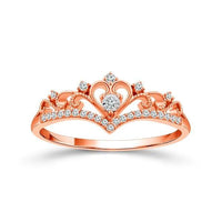 Diamond Fashion Ring 0.13 ct tw 10k Rose Gold-RP1968A78P0