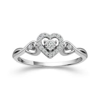 Diamond Fashion Ring 0.13 ct tw 10k White Gold-RP1974A78W0