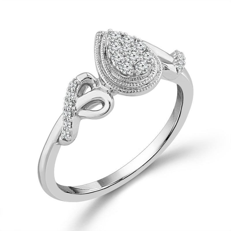 Diamond Fashion Ring 0.17 ct tw Silver-RP2068A78SLS