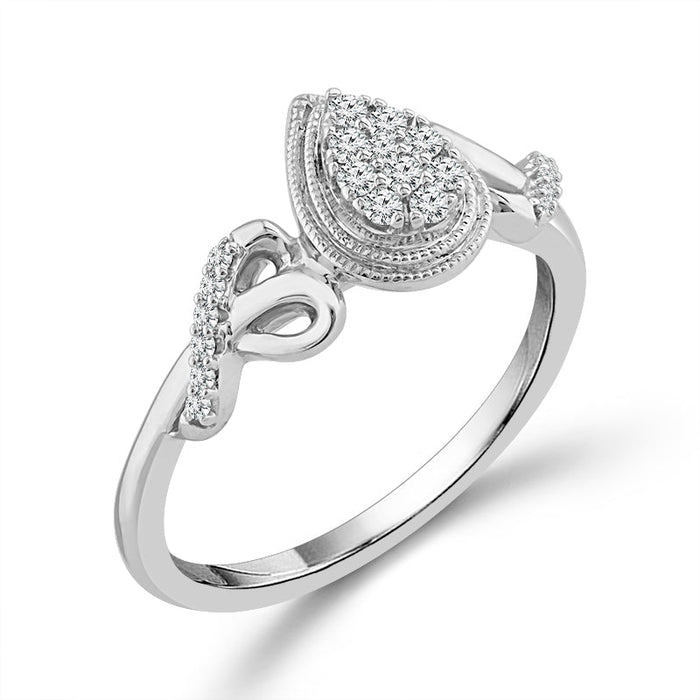 Diamond Fashion Ring 0.17 ct tw Silver-RP2068A78SLS