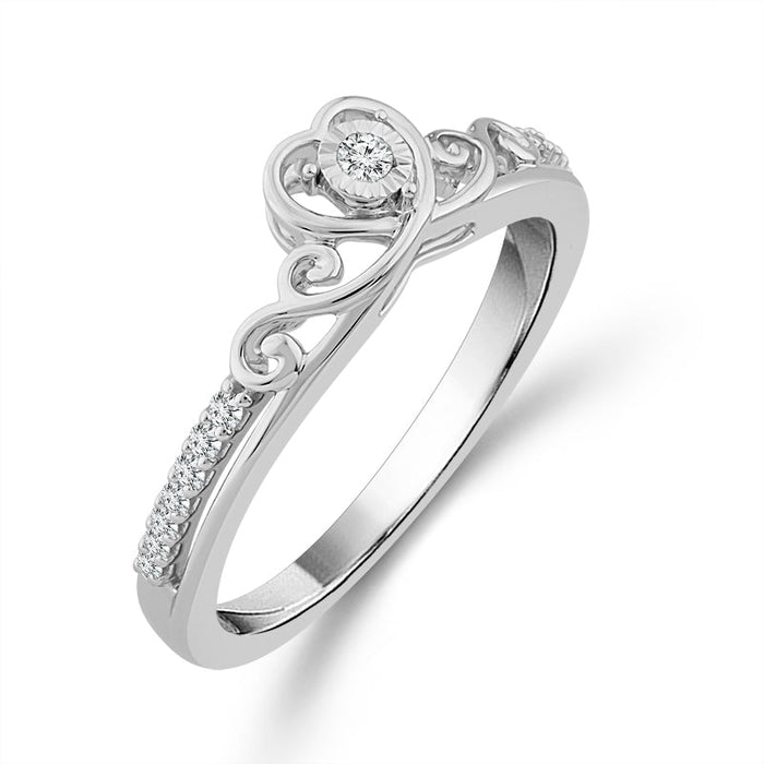 Diamond Fashion Ring 0.1 ct tw 10k White Gold-RP2211A78W0