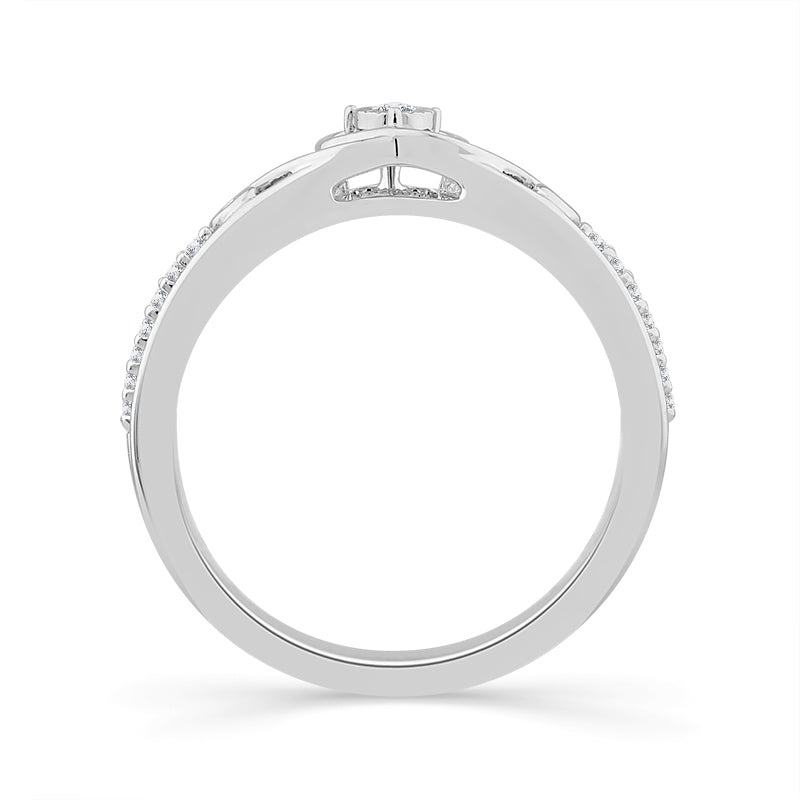 Diamond Fashion Ring 0.1 ct tw 10k White Gold-RP2211A78W0