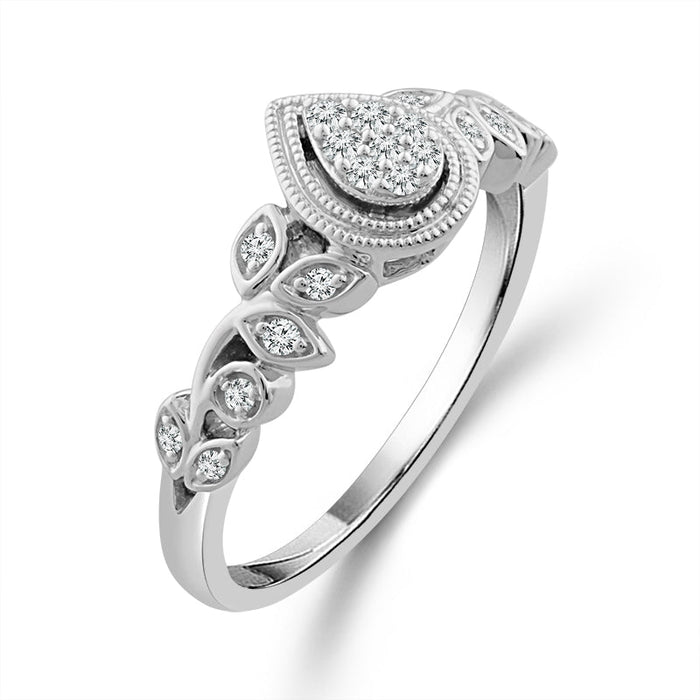 Diamond Fashion Ring 0.13 ct tw 10k White Gold-RP2237A78W0