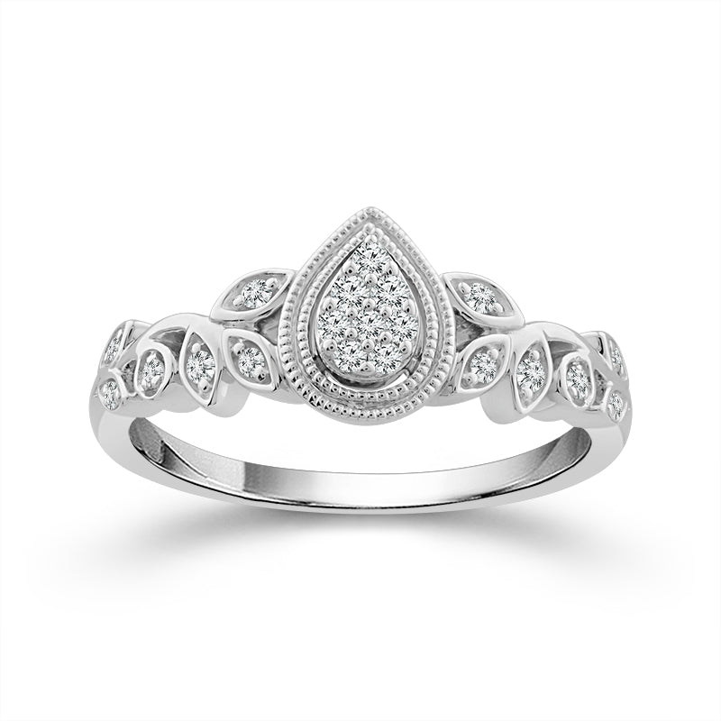 Diamond Fashion Ring 0.13 ct tw 10k White Gold-RP2237A78W0