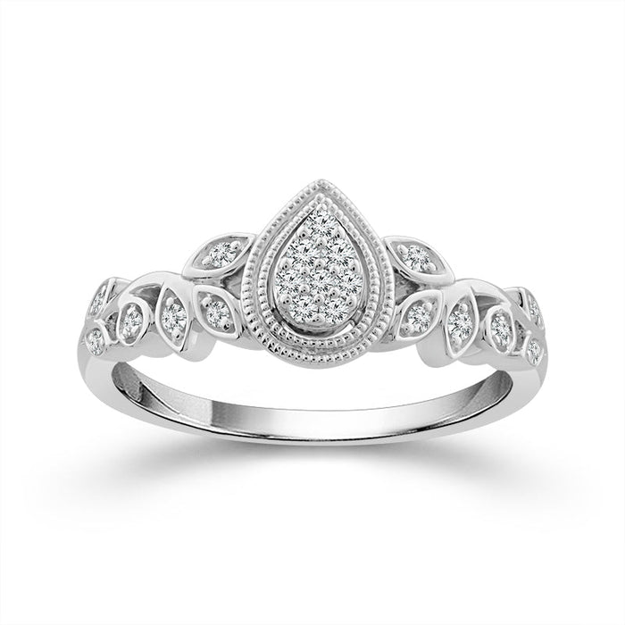 Diamond Fashion Ring 0.13 ct tw 10k White Gold-RP2237A78W0