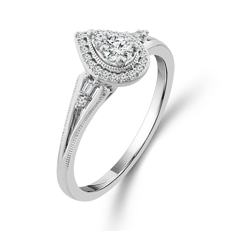Diamond Fashion Ring 0.17 ct tw 10k White Gold-RP2312A78W0