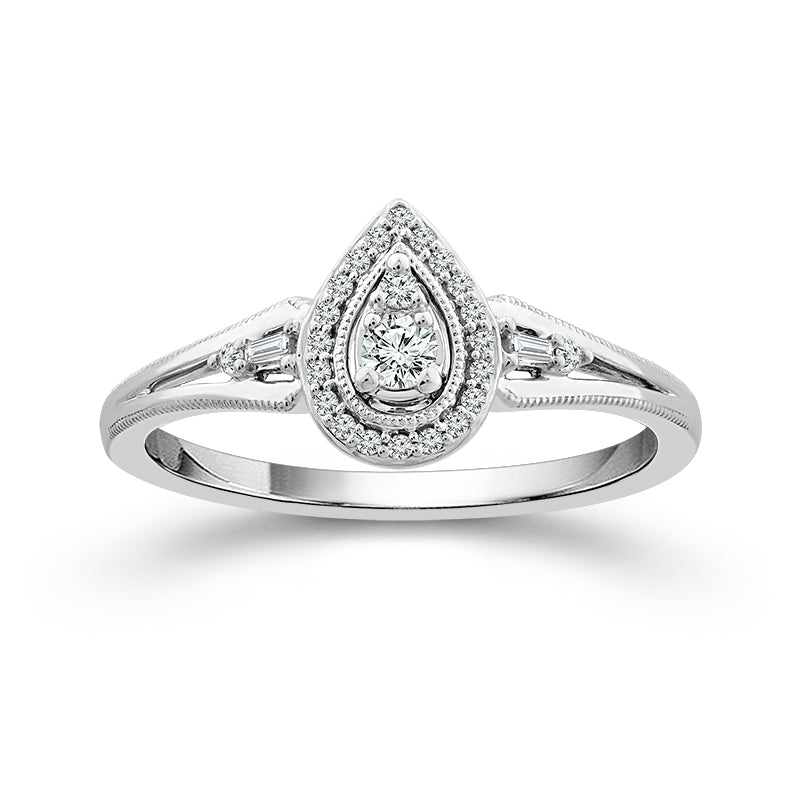 Diamond Fashion Ring 0.17 ct tw 10k White Gold-RP2312A78W0