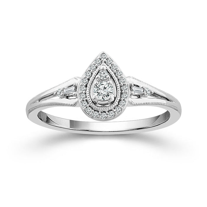 Diamond Fashion Ring 0.17 ct tw 10k White Gold-RP2312A78W0