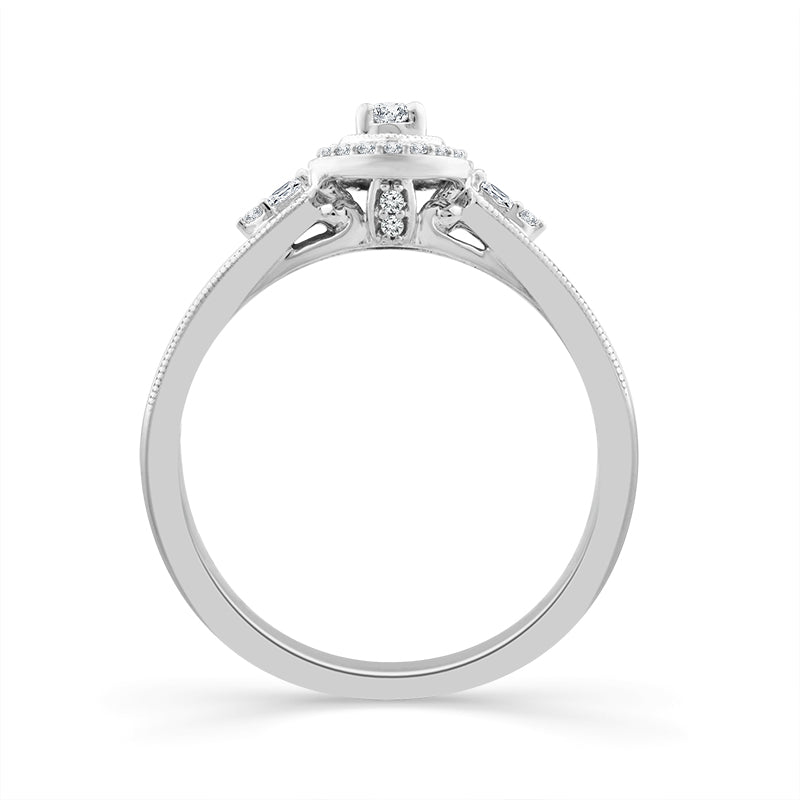 Diamond Fashion Ring 0.17 ct tw 10k White Gold-RP2312A78W0