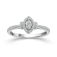 Diamond Fashion Ring 0.2 ct tw 10k White Gold-RP2313A78W0