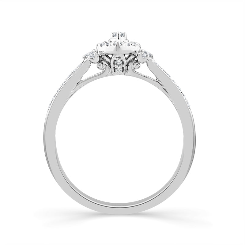 Diamond Fashion Ring 0.2 ct tw 10k White Gold-RP2313A78W0