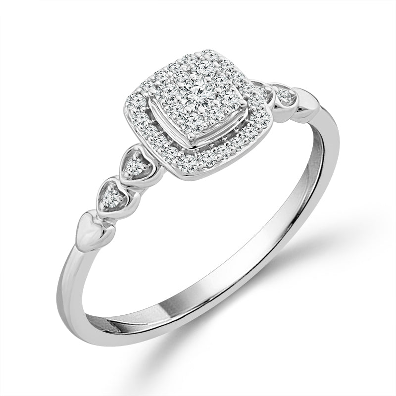 Diamond Fashion Ring 0.2 ct tw 10k White Gold-RP2513A78W0