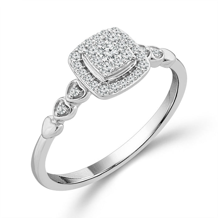 Diamond Fashion Ring 0.2 ct tw 10k White Gold-RP2513A78W0