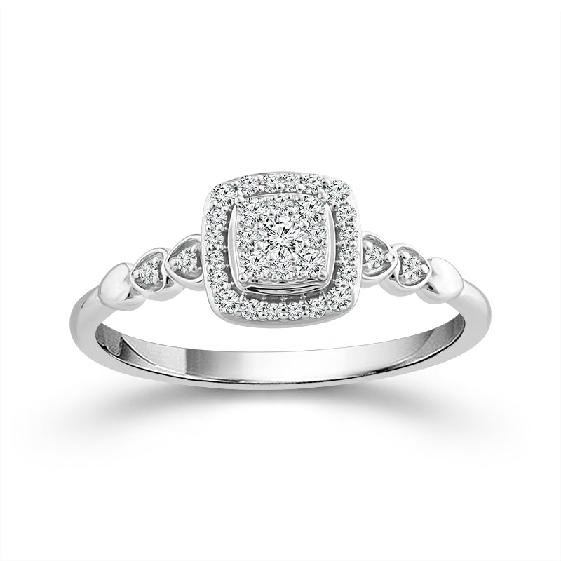 Diamond Fashion Ring 0.2 ct tw 10k White Gold-RP2513A78W0