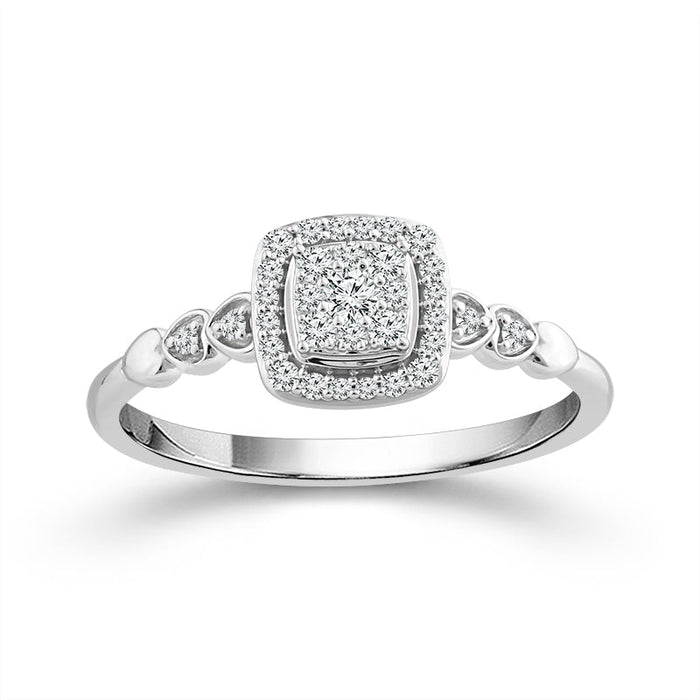 Diamond Fashion Ring 0.2 ct tw 10k White Gold-RP2513A78W0