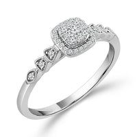 Diamond Fashion Ring 0.17 ct tw 10k White Gold-RP2627A68W0