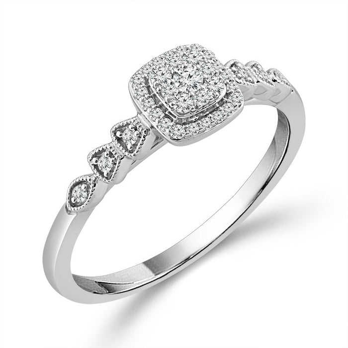 Diamond Fashion Ring 0.17 ct tw 10k White Gold-RP2627A68W0