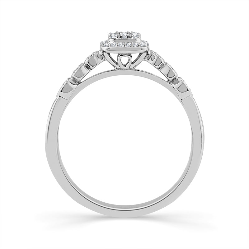 Diamond Fashion Ring 0.17 ct tw 10k White Gold-RP2627A68W0