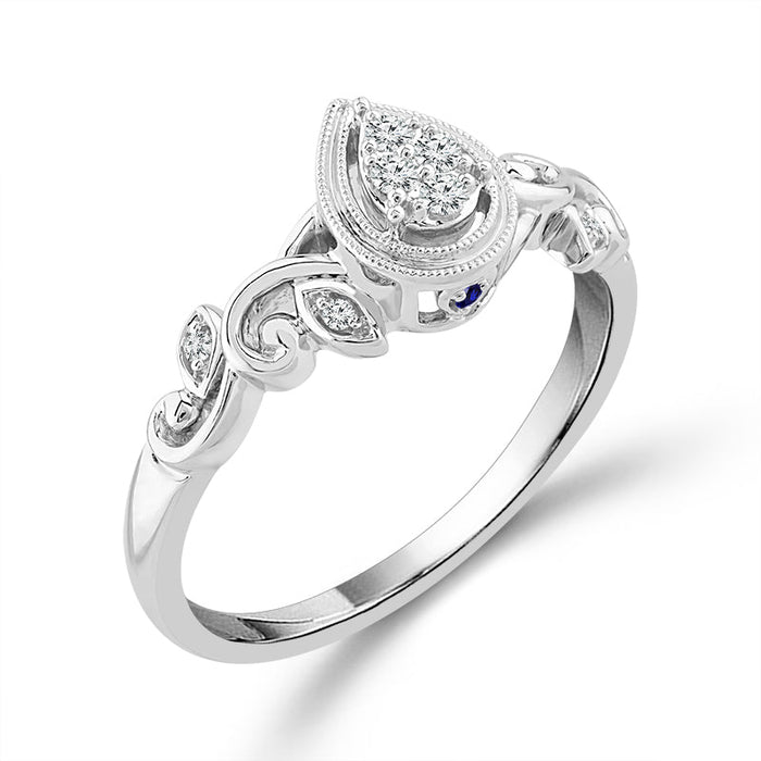 Diamond Fashion Ring 0.1 ct tw Silver-RP2732A78SLS