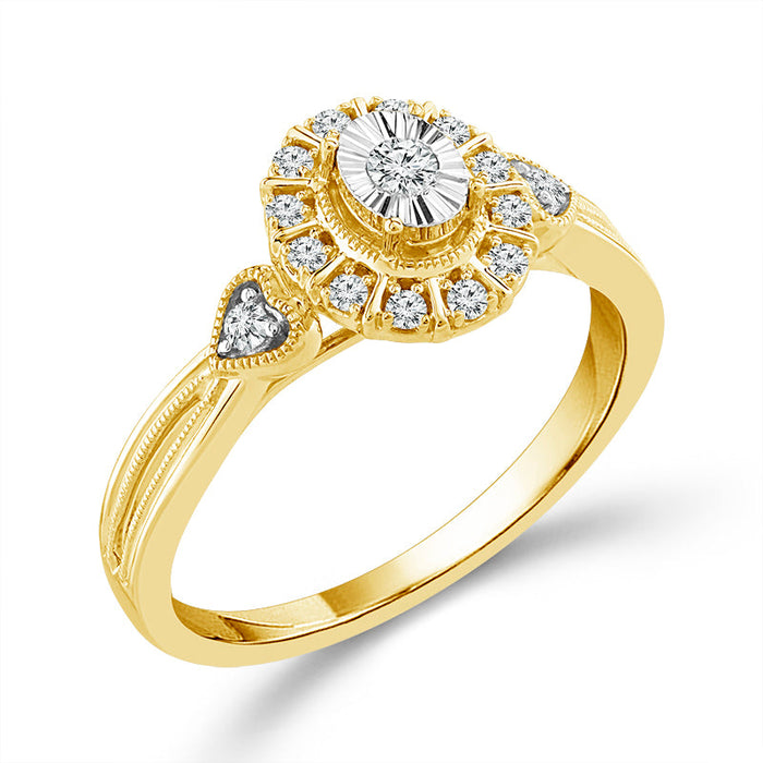 Diamond Fashion Ring 0.17 ct tw 10k Yellow Gold-RP2852A78Y0
