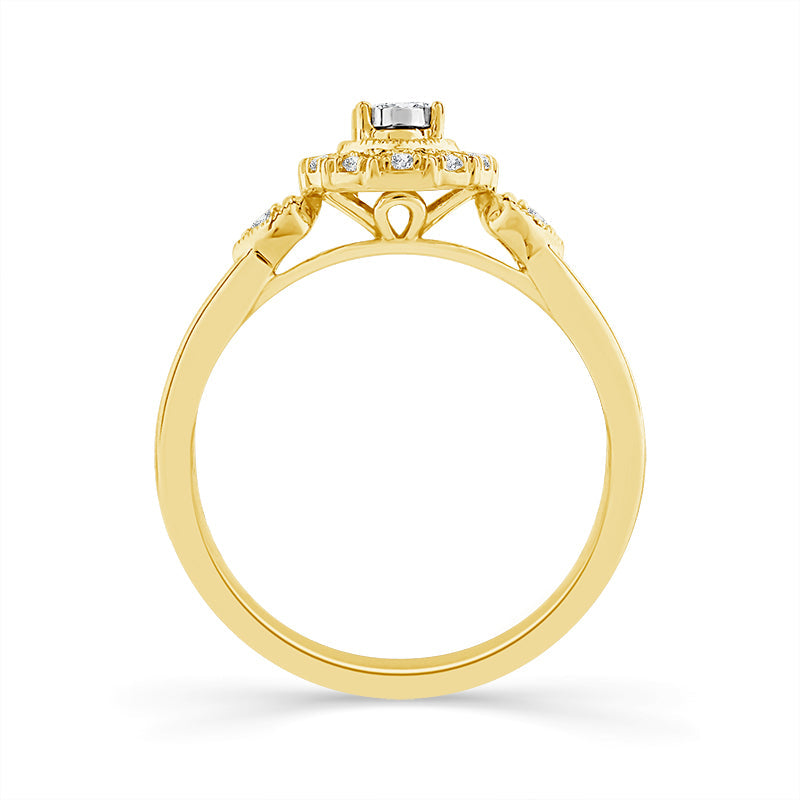 Diamond Fashion Ring 0.17 ct tw 10k Yellow Gold-RP2852A78Y0
