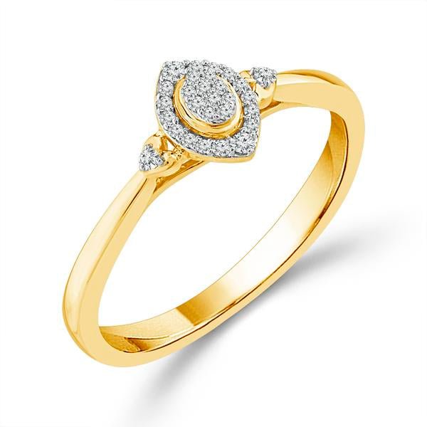 Diamond Fashion Ring 0.09 ct tw 10k Yellow Gold-RP2863SCY0
